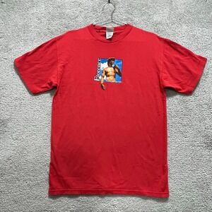 Princess‎ T-Shirt Men's Medium Red Florence Graphic Short Sleeves Crew Neck